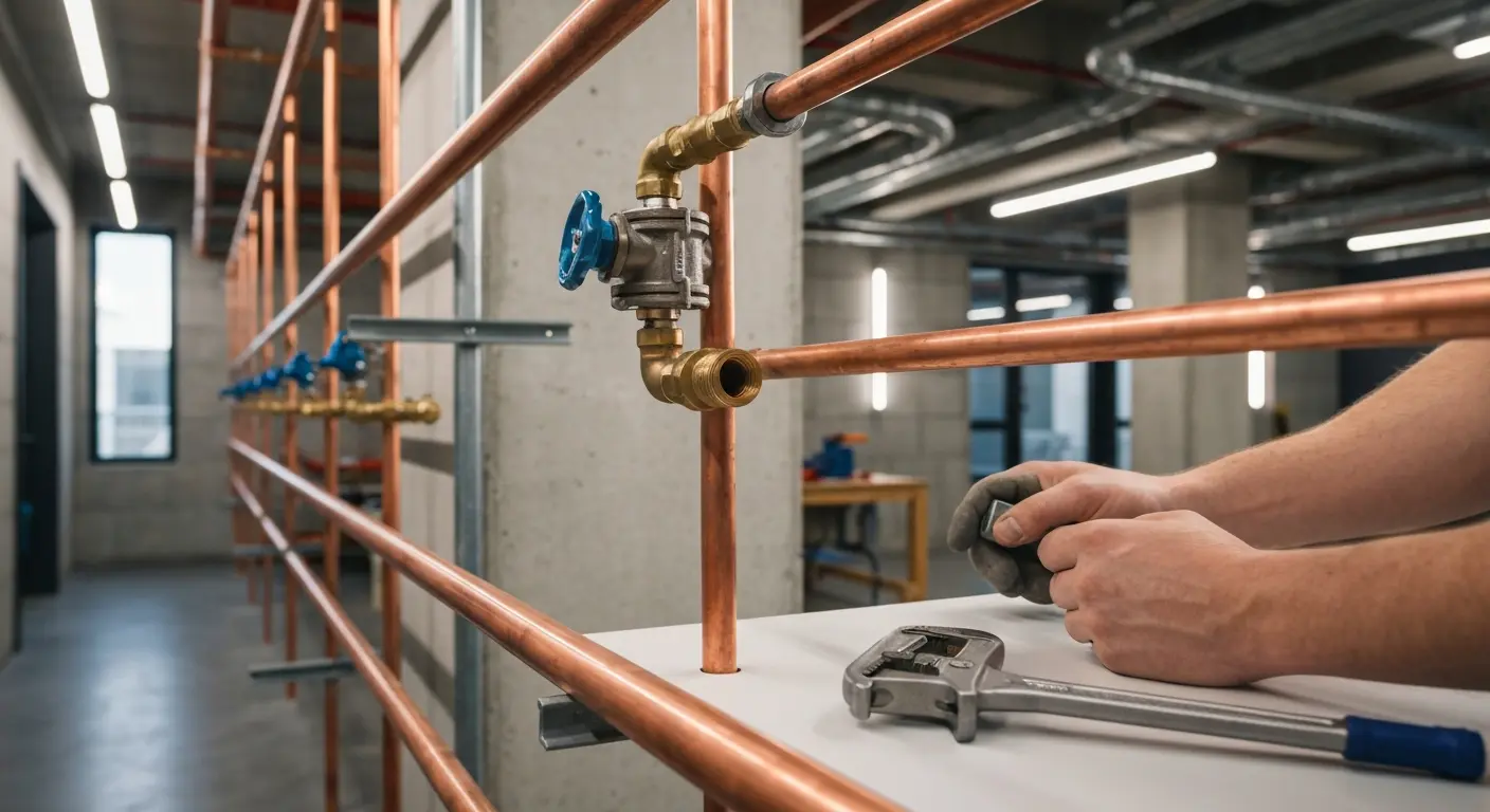 Commercial plumbing work
