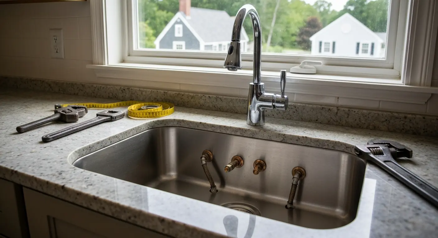Kitchen plumbing alteration