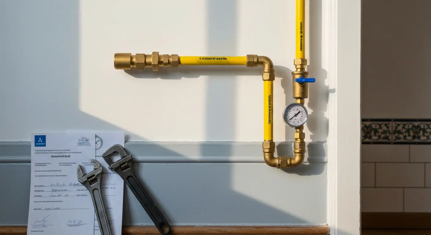 Gas line installation