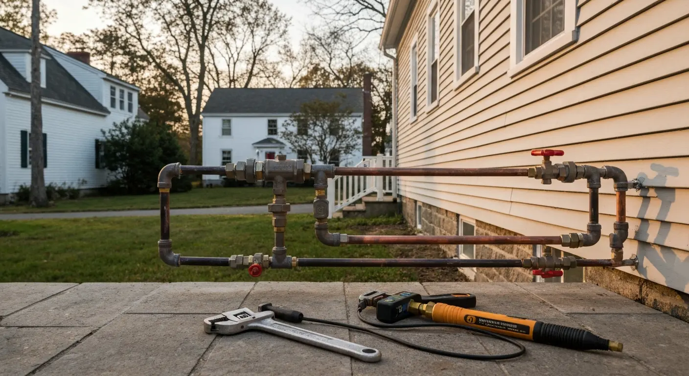 Gas line repair