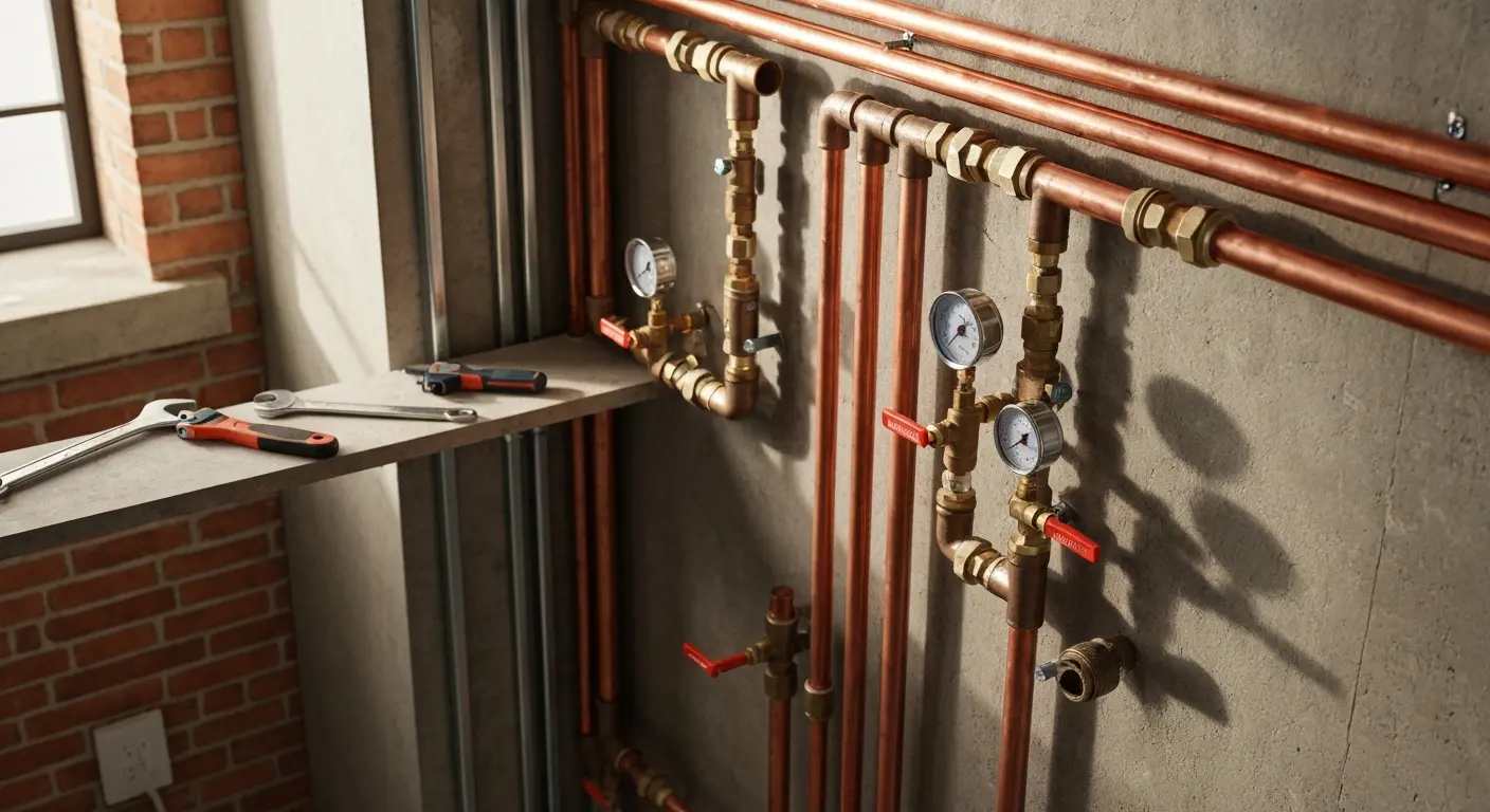 Commercial plumbing work