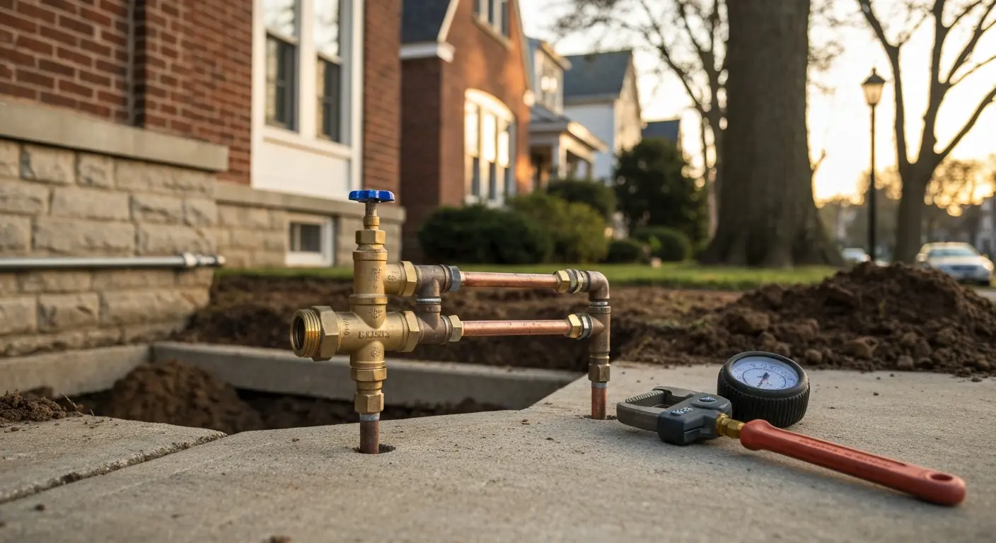 Water line service