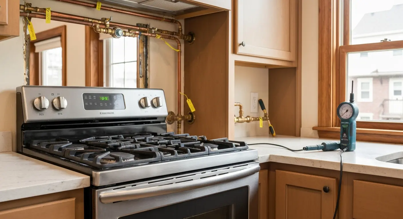 Gas line installation