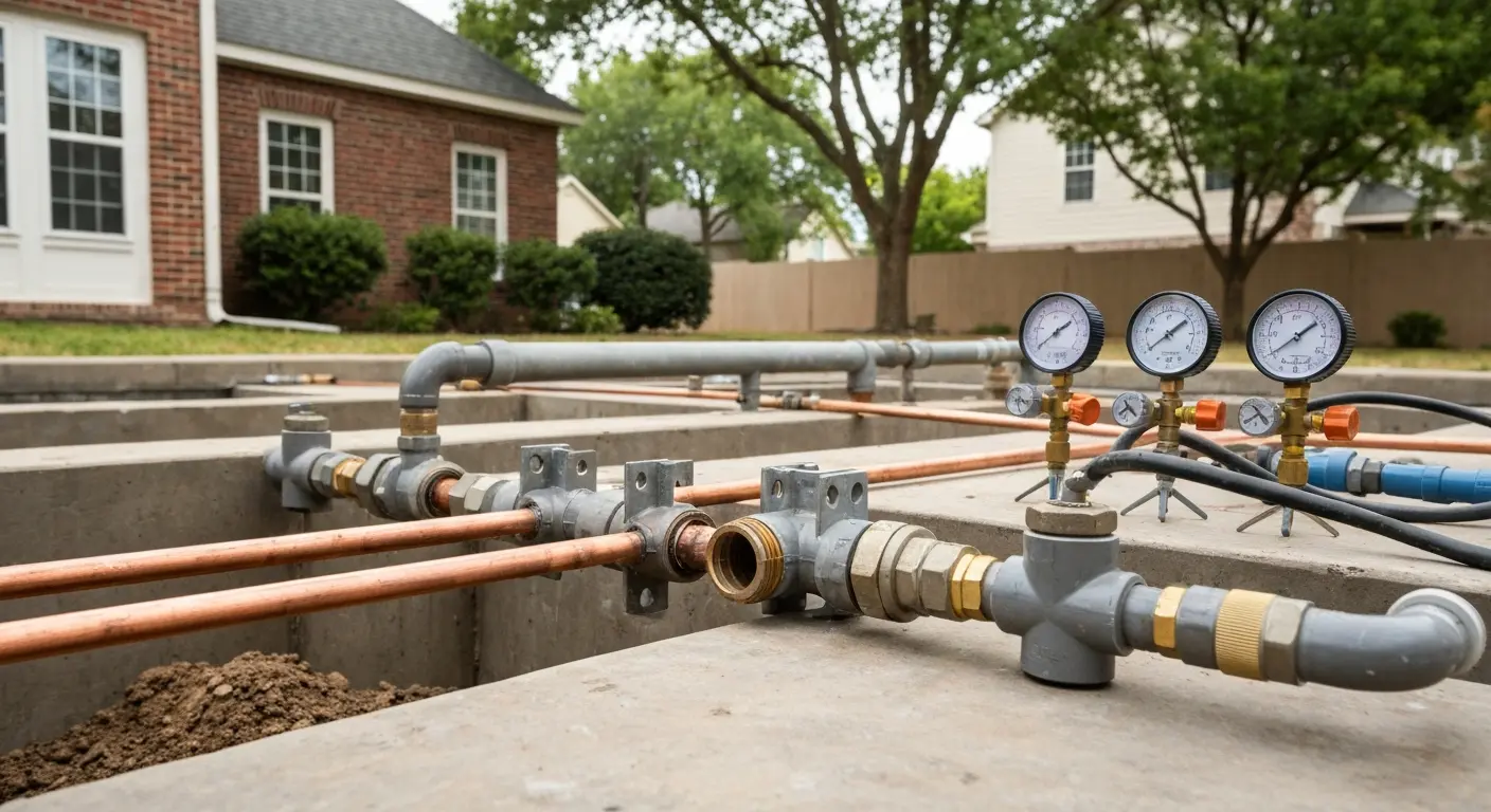 Water line installation