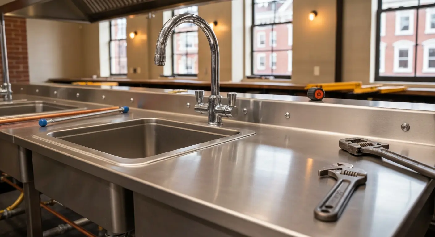 Commercial plumbing project