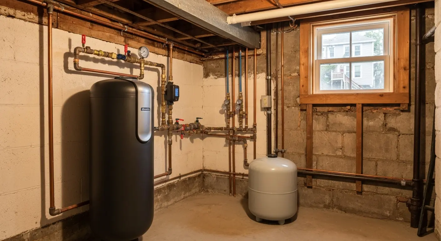 Water softener system installation