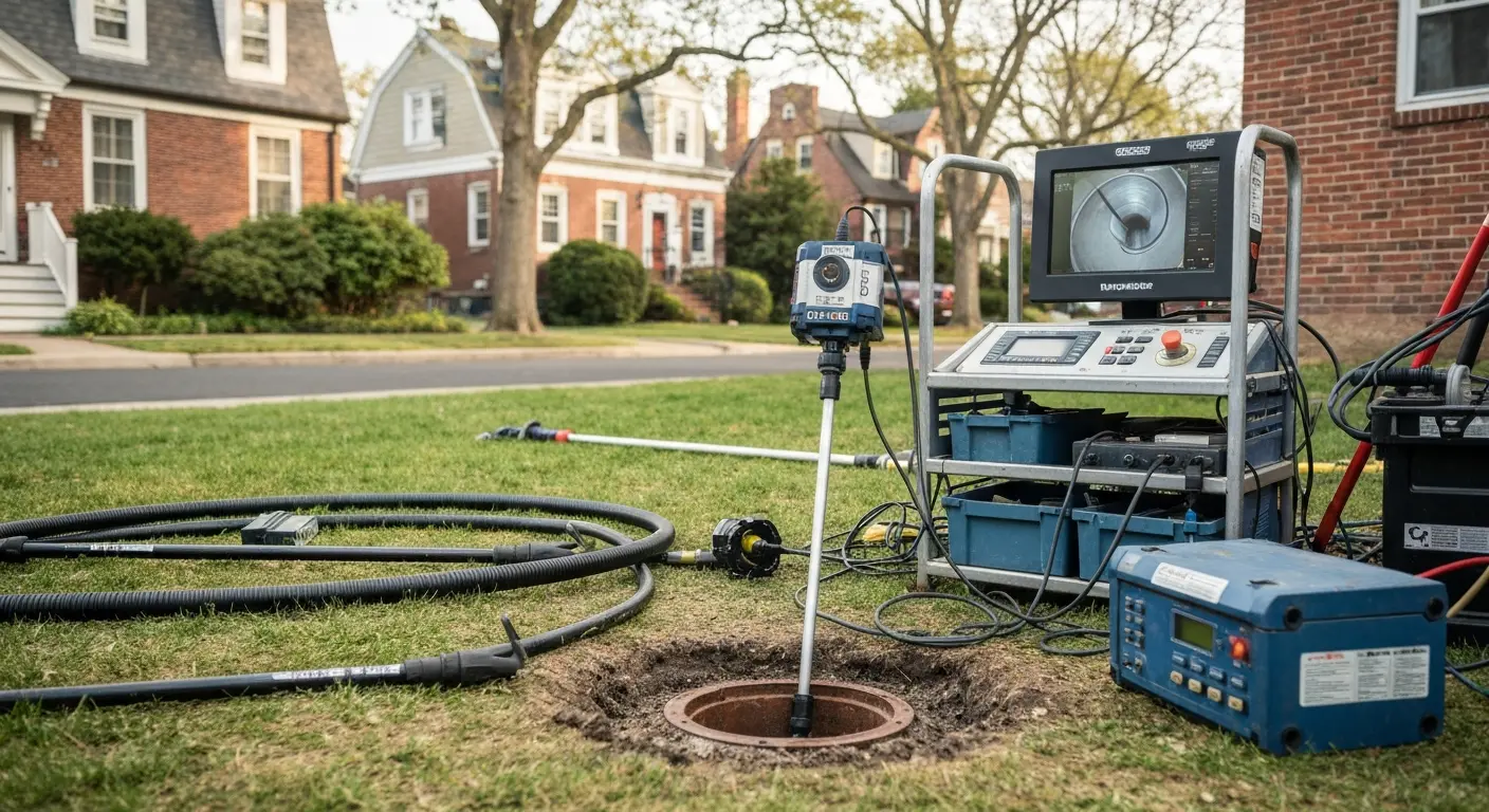 Video sewer inspection in Hartford