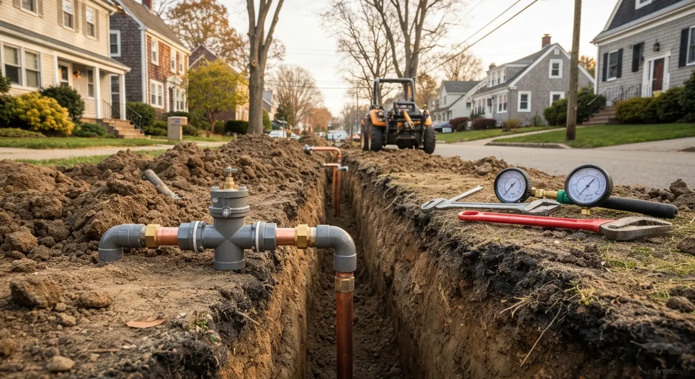 Water line installation