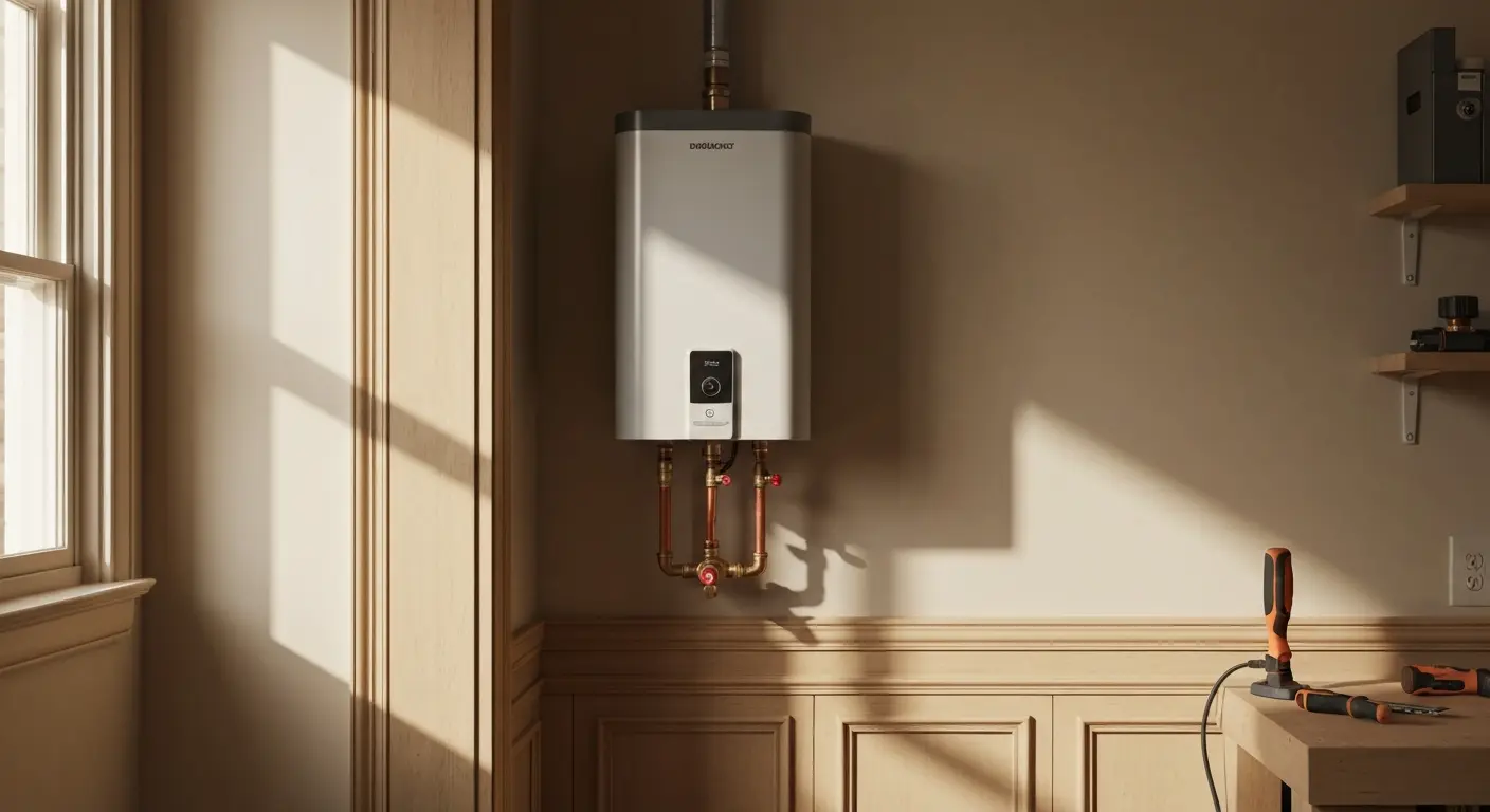 Tankless water heater installation