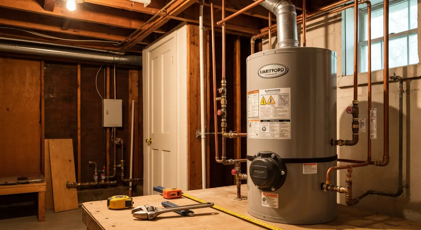 Tank water heater installation