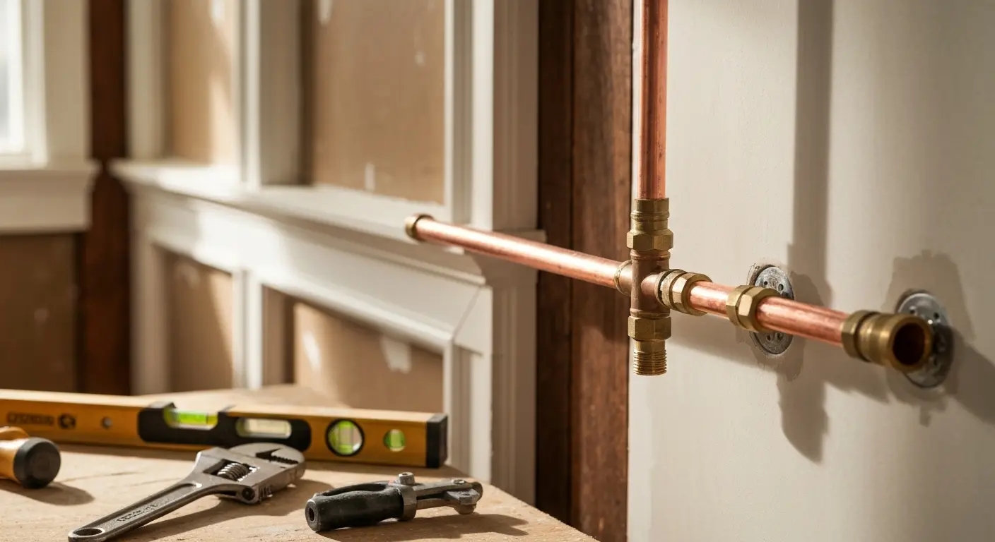 Residential plumbing work