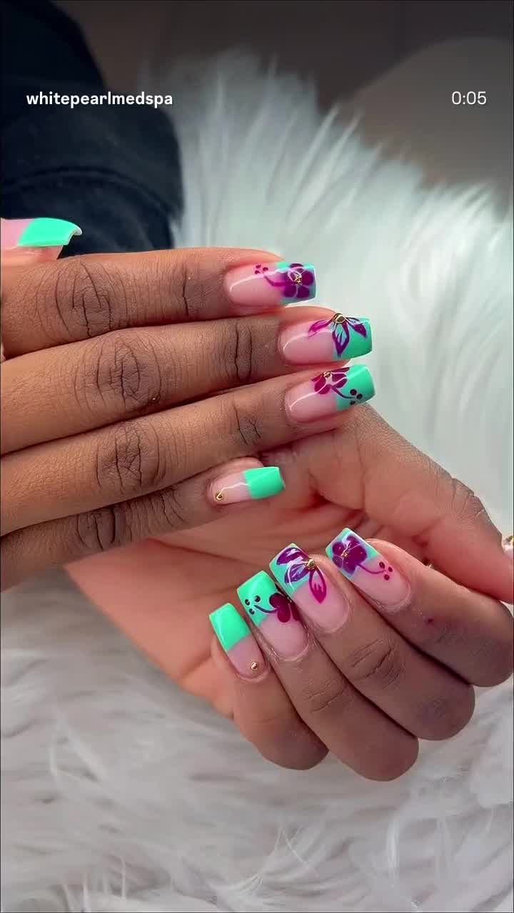 Nail work at White Pearl nail lounge