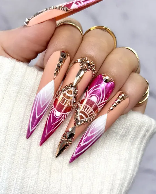 Nail work at White Pearl nail lounge