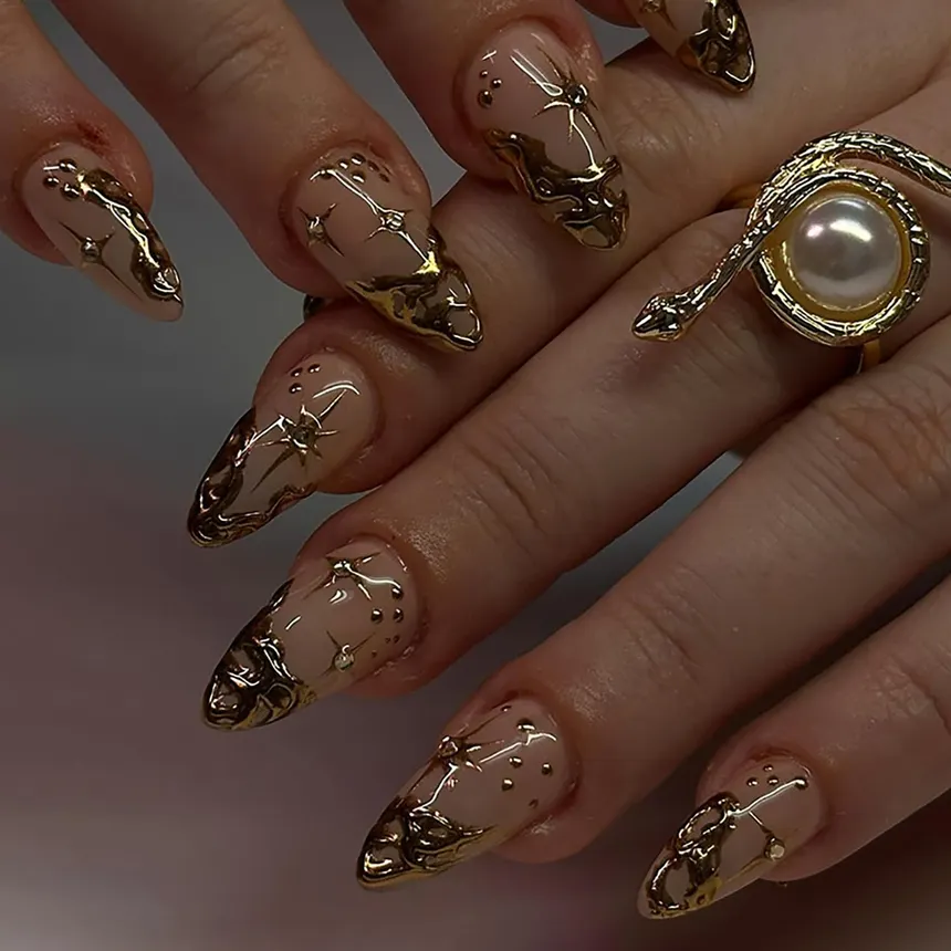 Nail work at White Pearl nail lounge