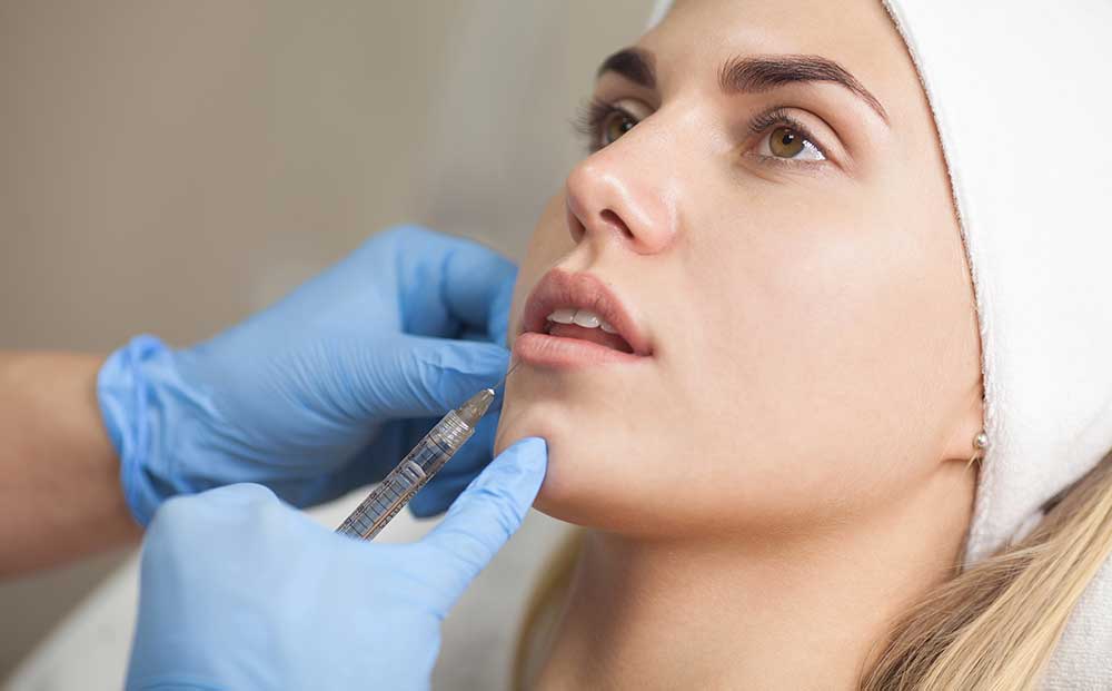 Patient consultation before Botox treatment
