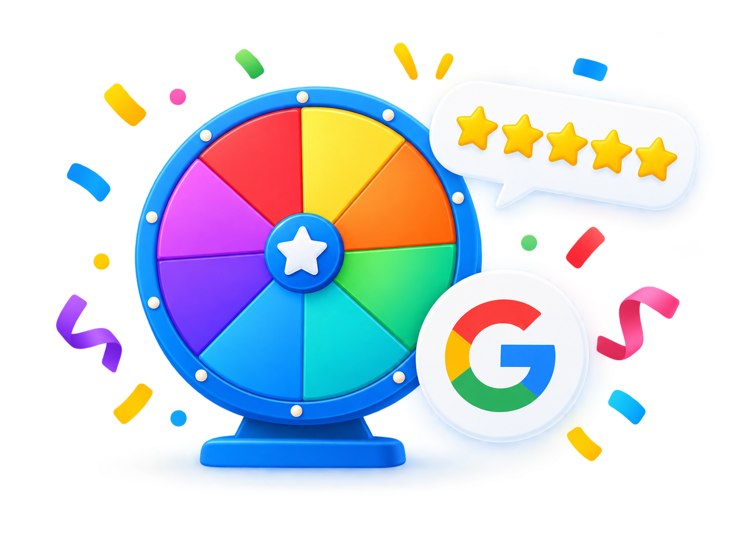 Minijuego de ruleta para reseñas en Google