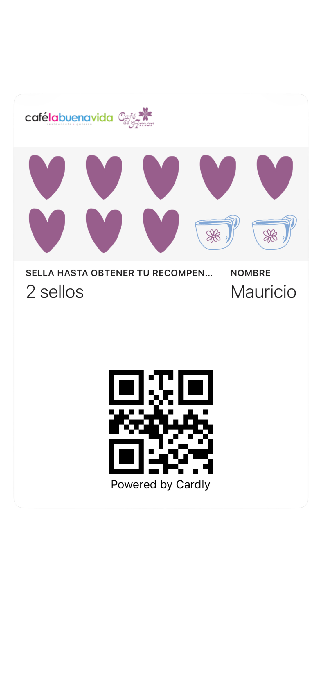 Tarjeta Cardly