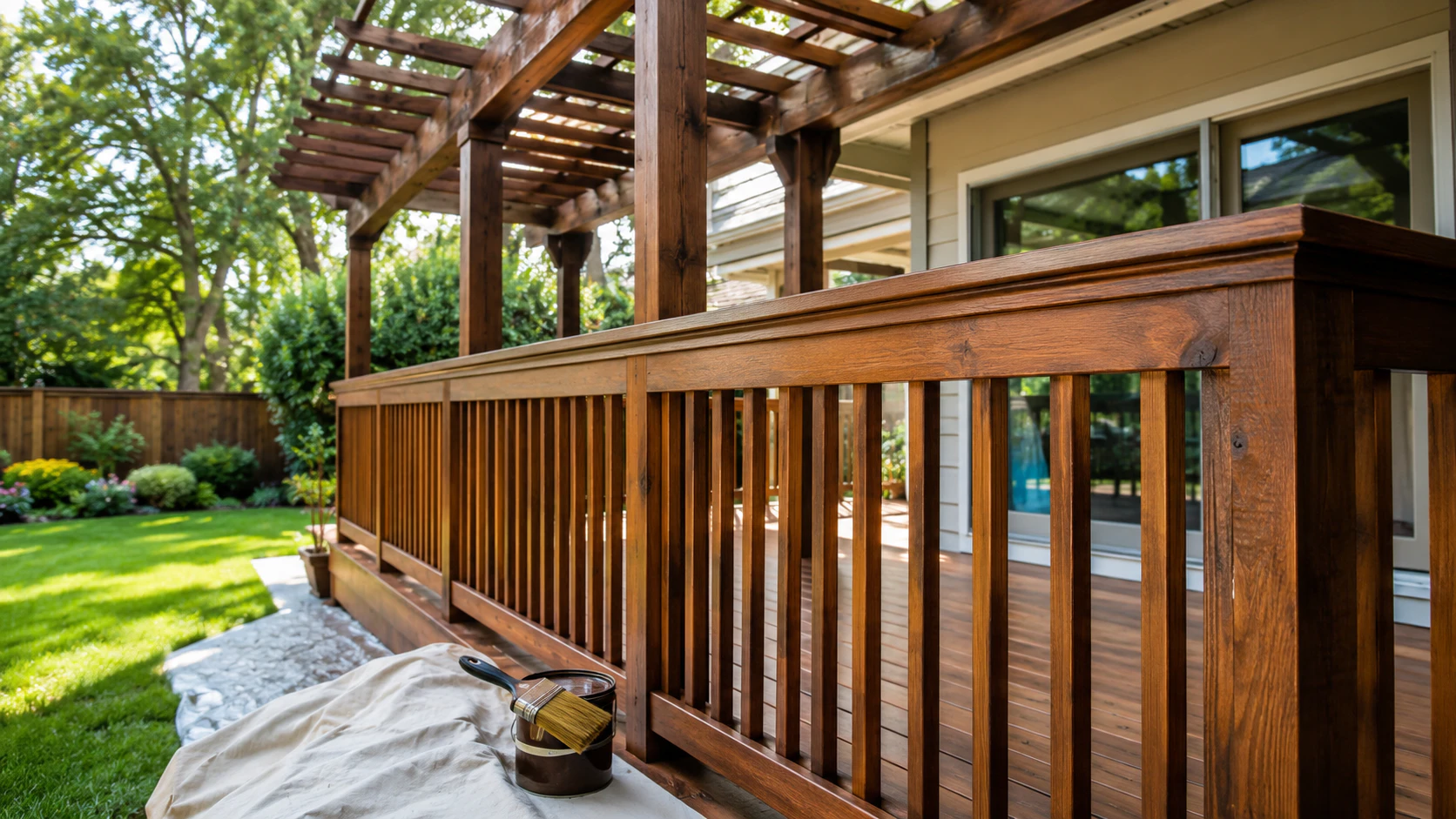 Wood staining services in Hickory NC hero