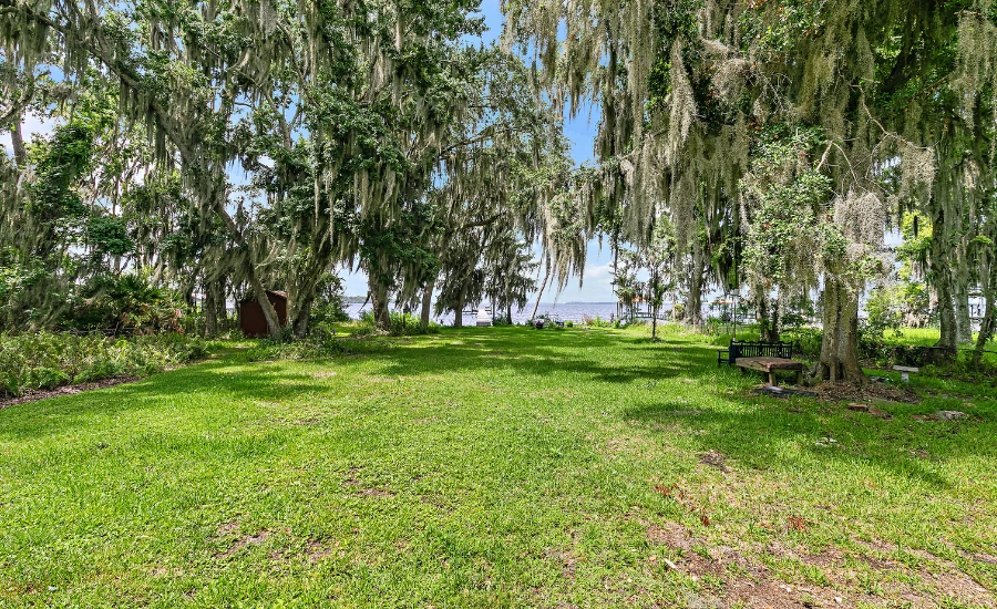 100' riverfront yard in st johns county