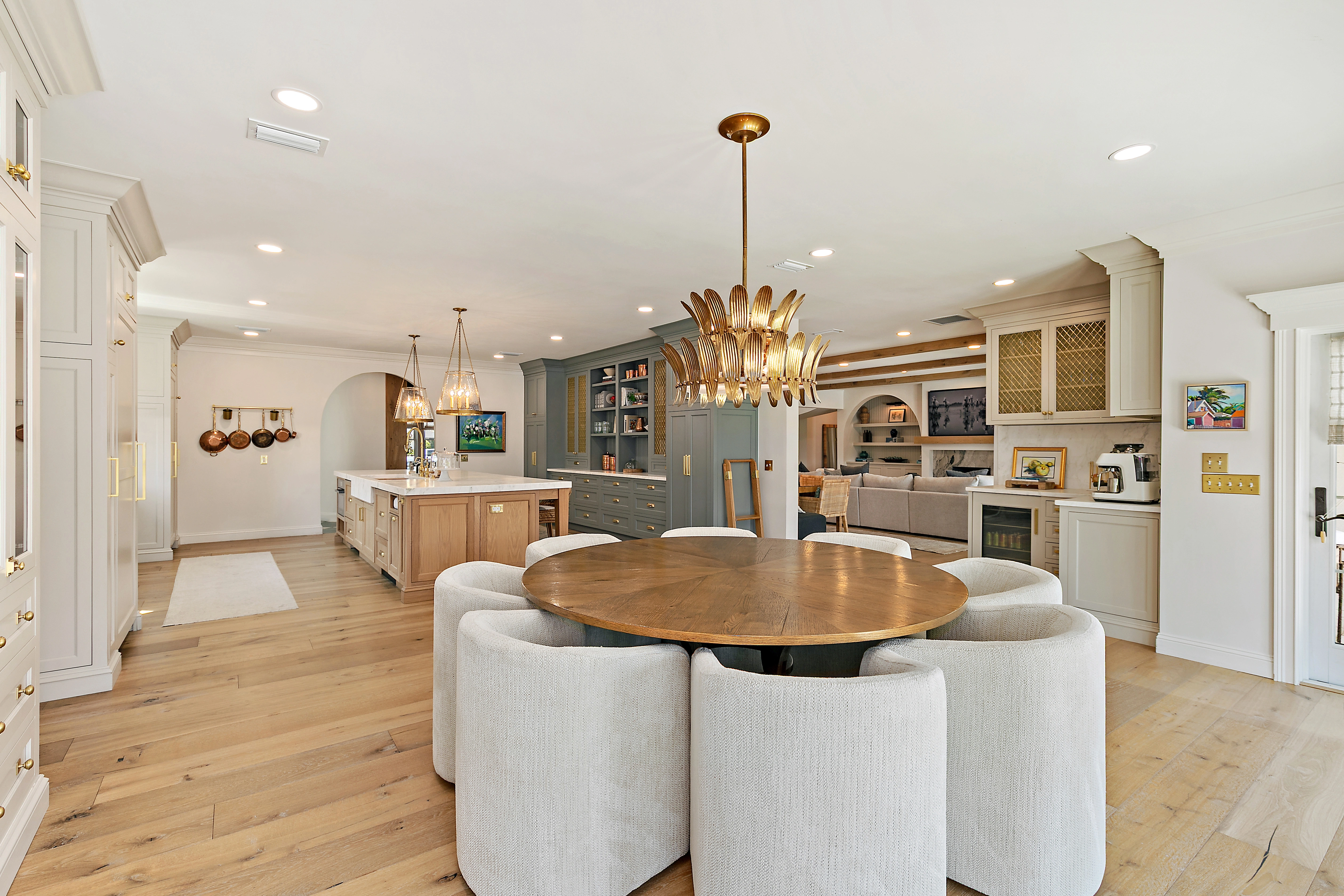 Luxury home in Ponte Vedra Beach breakfast nook and kitchen with elevated designer features Luxury home in Ponte Vedra Beach breakfast nook and kitchen with elevated designer features