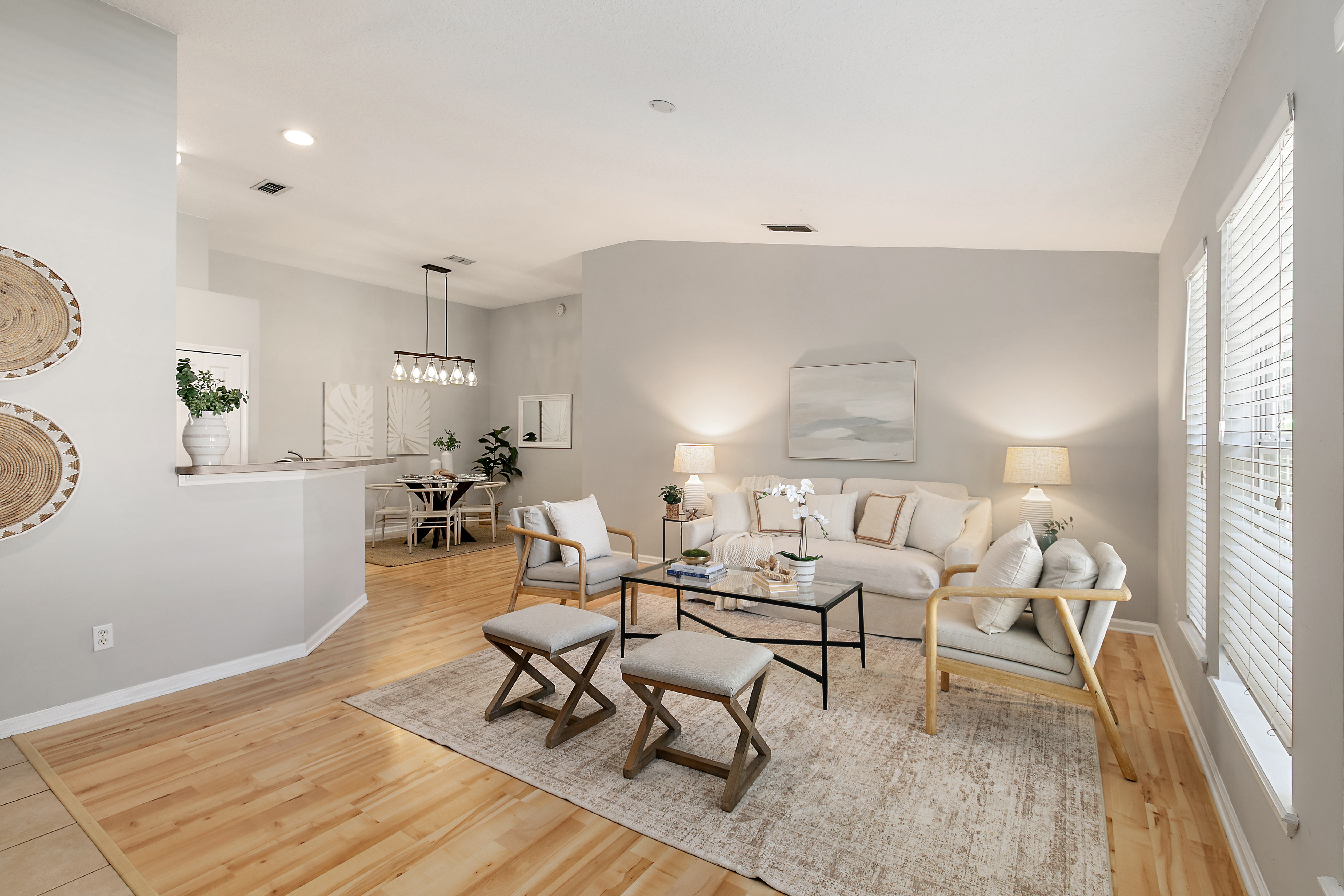 Jacksonville beach condo living room in Jardin de Mer