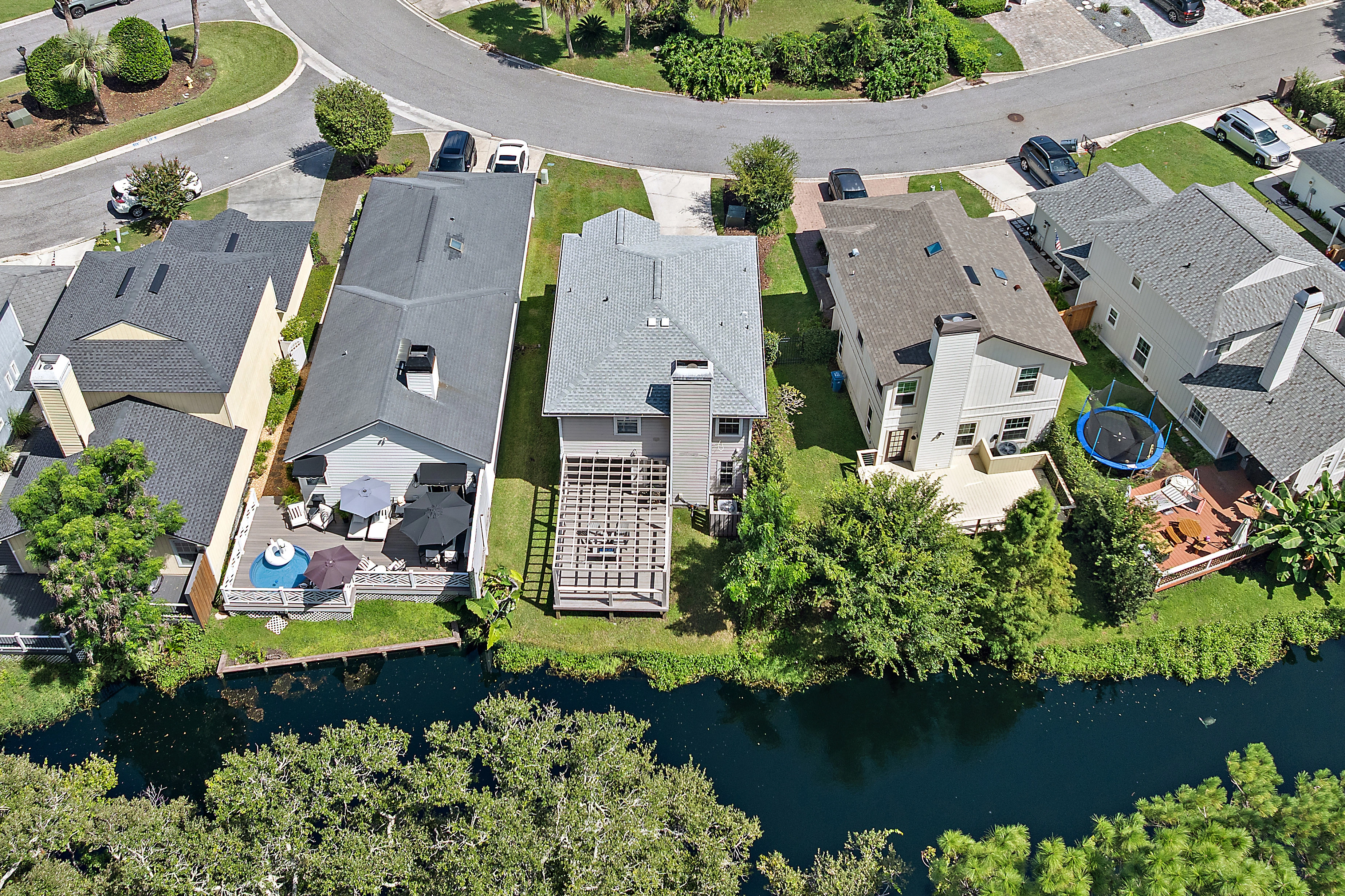 Aerial view rear of home for sale in ponte vedra beach Aerial view rear of home for sale in ponte vedra beach