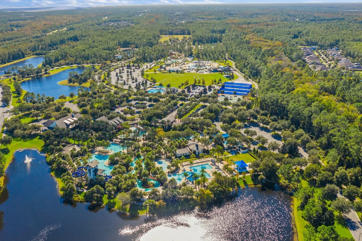 Aerial of amenities in Nocatee in Ponte Vedra