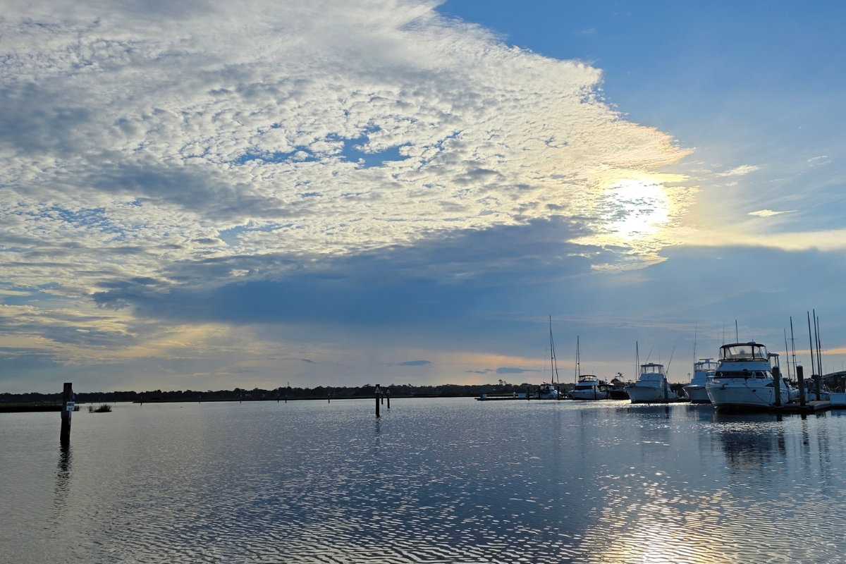 sunrise over the intracoastal waterway in jacksonville, Florida sunrise over the intracoastal waterway in jacksonville, Florida