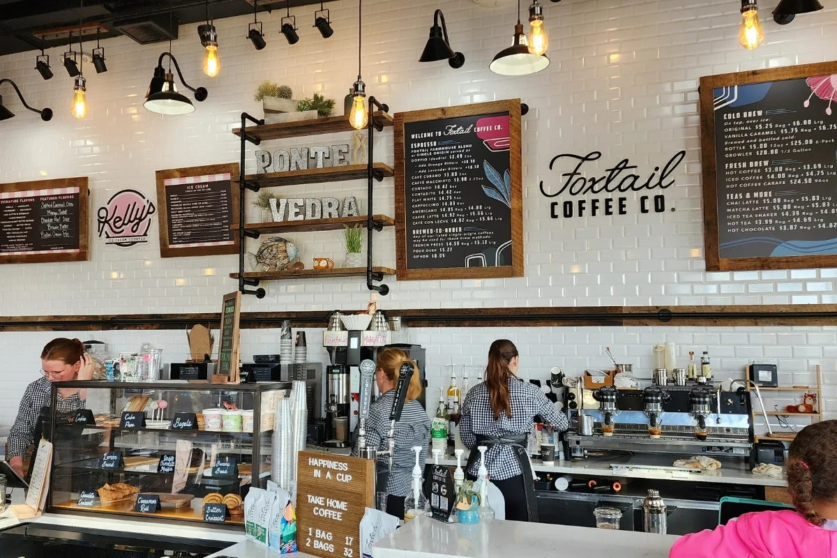 Foxtail coffee in Ponte Vedra Beach, Florida