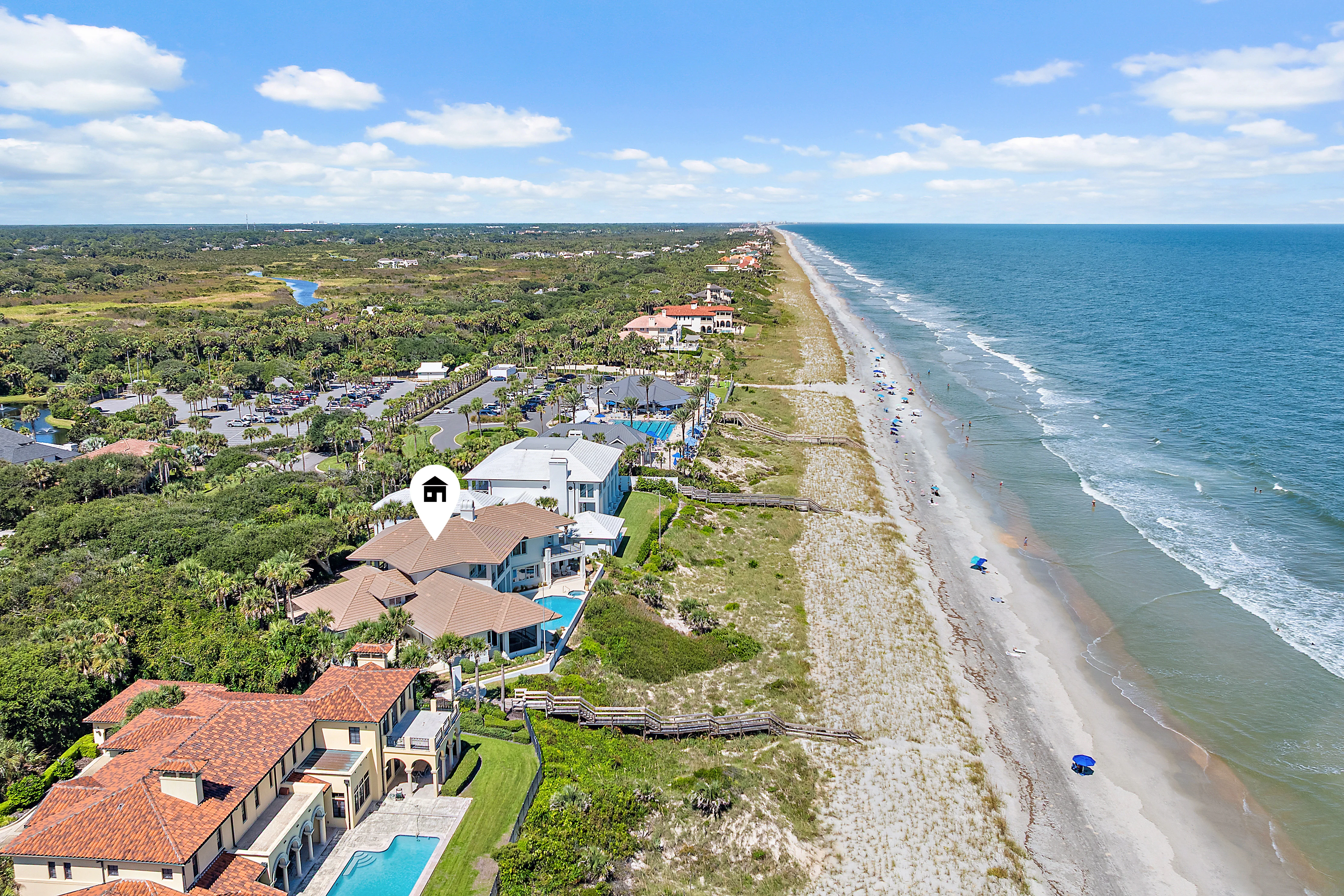Expansive oceanfront views from Ponte VEdra Beach home Expansive oceanfront views from Ponte VEdra Beach home