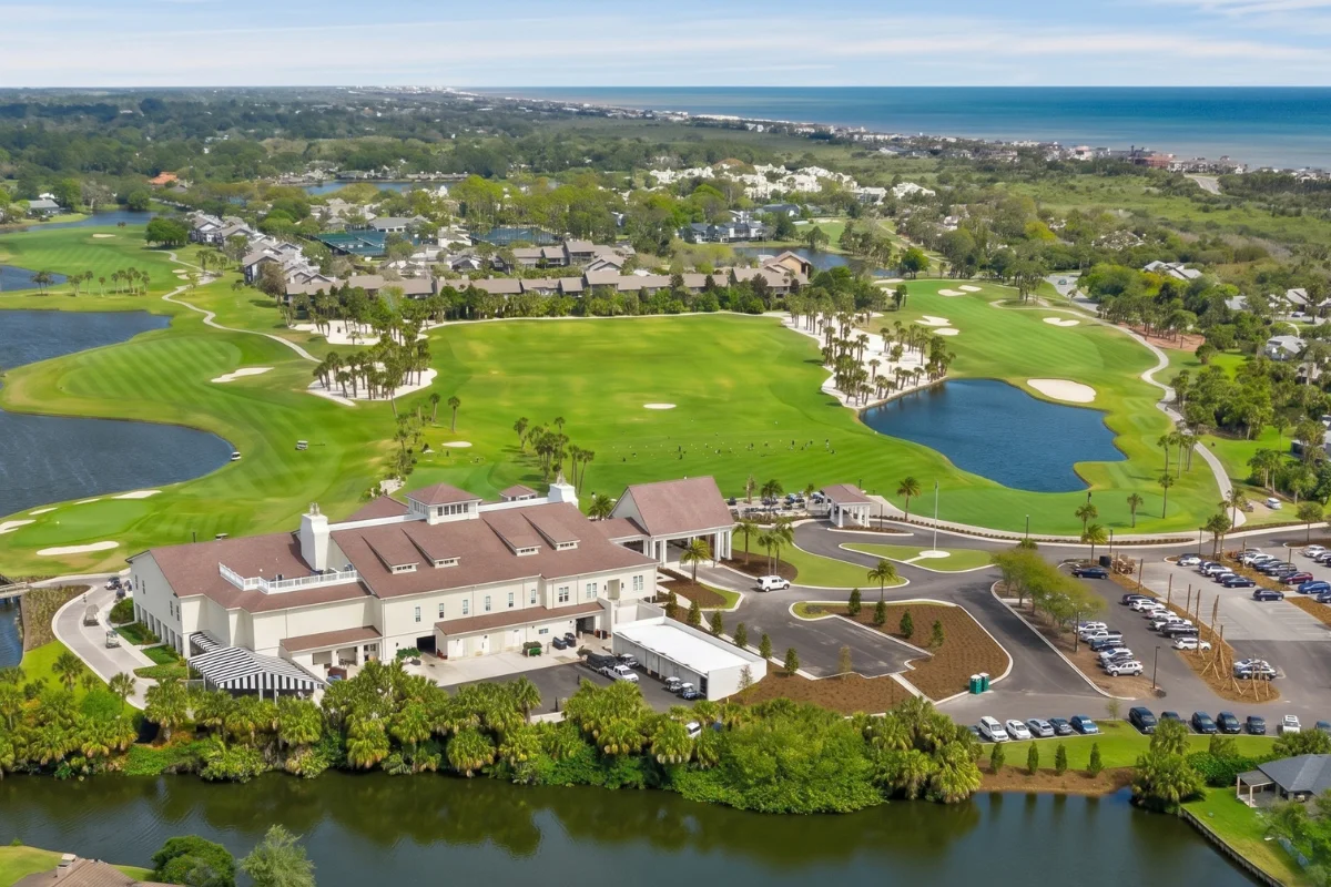 Sawgrass Country Club aerial view to the ocean in Ponte Vedra Beach Sawgrass Country Club aerial view to the ocean in Ponte Vedra Beach