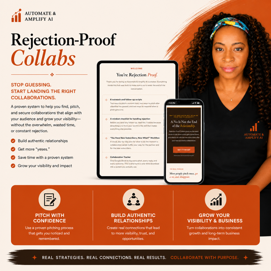 Rejection Proof Collabs Swipe File & Tracker