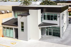 Warehouse metal roofing completed