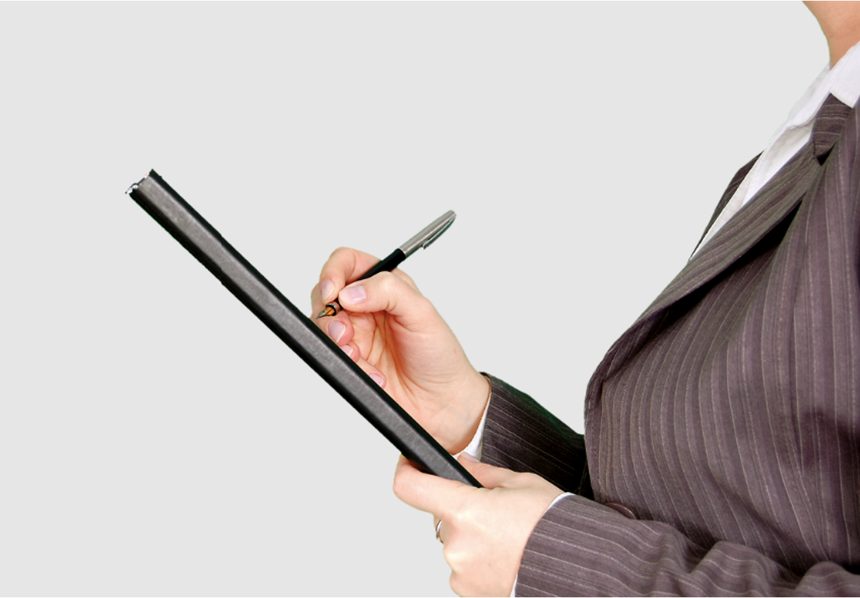 A person going through patent and trade secret documents