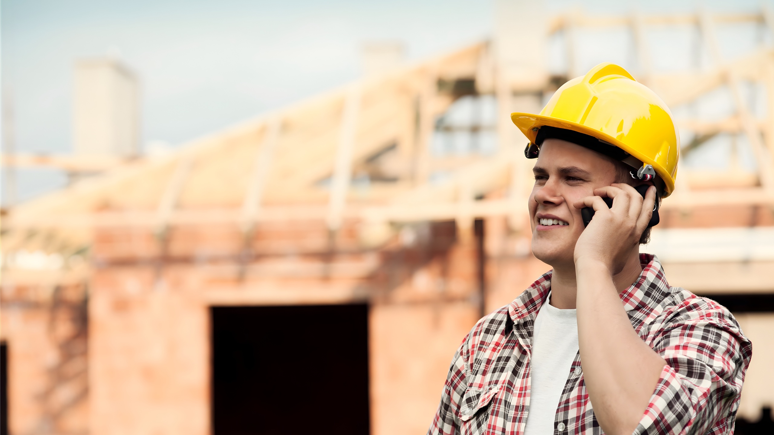 Contractor on job site