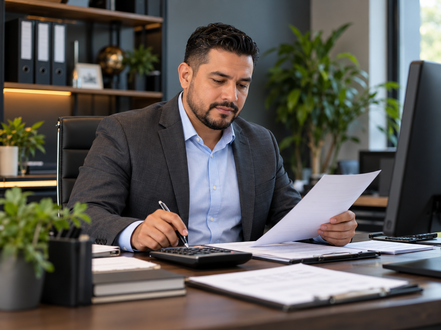 Established tax professional at work