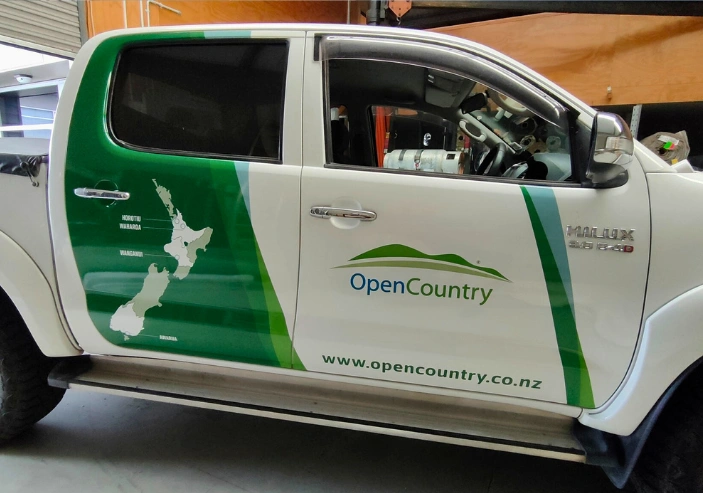 Custom vehicle signwriting and decals for local Matamata businesses