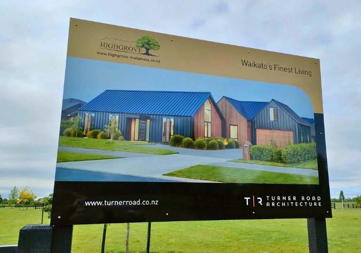 High-quality printed and installed signage showcasing Matamata’s trusted signwriter