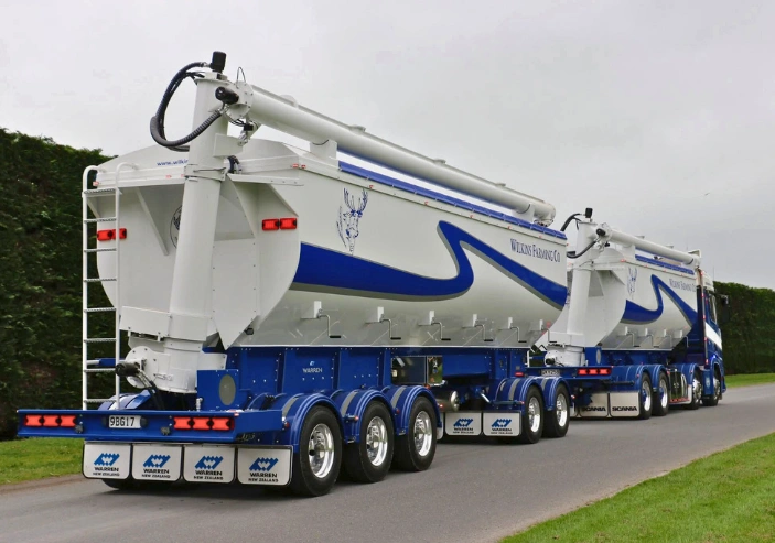 Durable truck decals promoting local businesses across Waikato