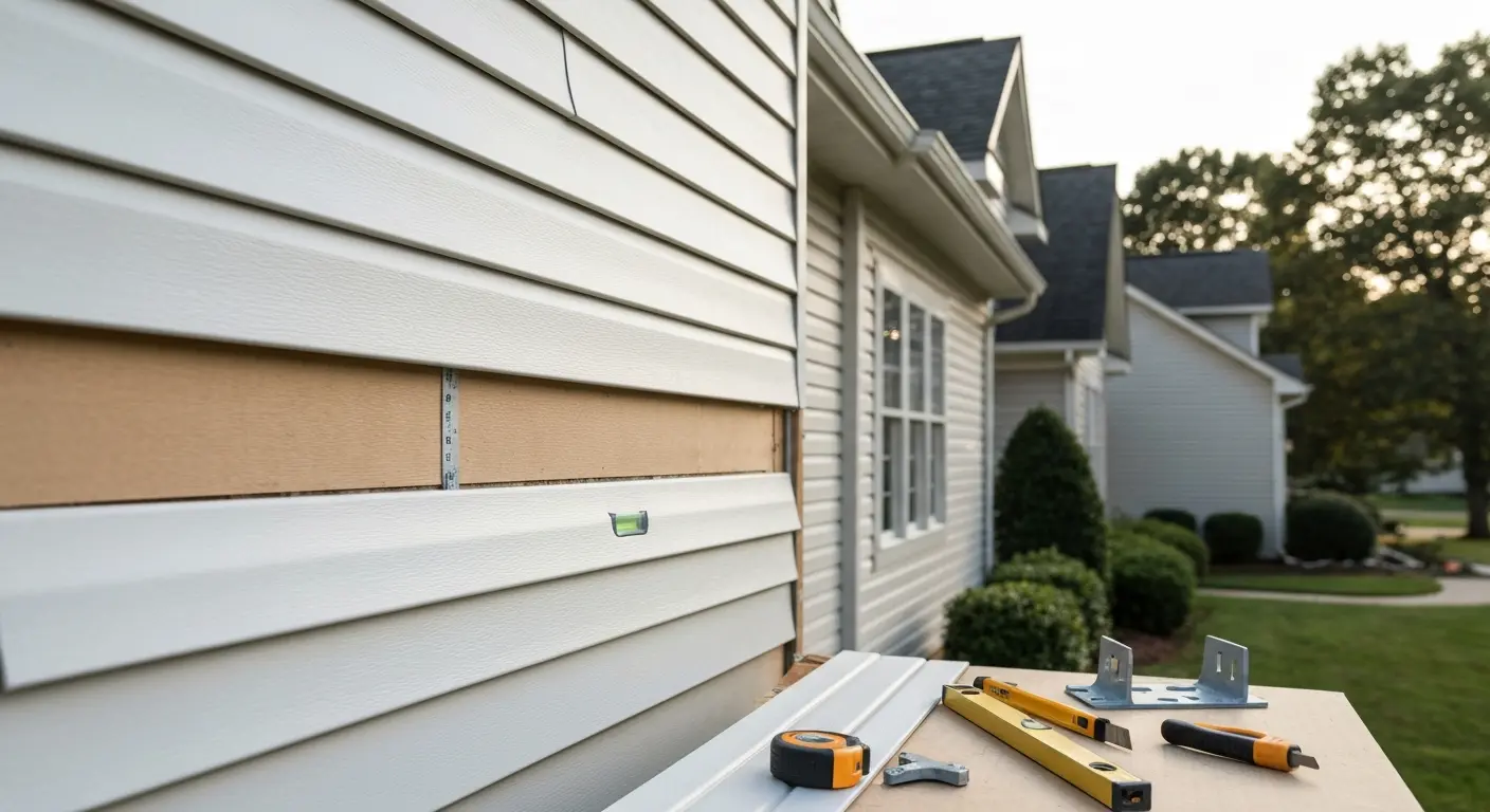 Residential siding installation