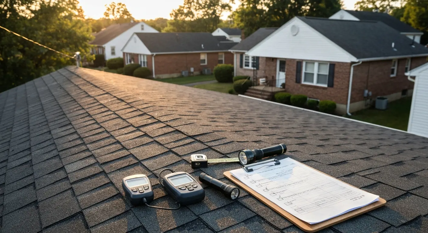 Residential roof inspection