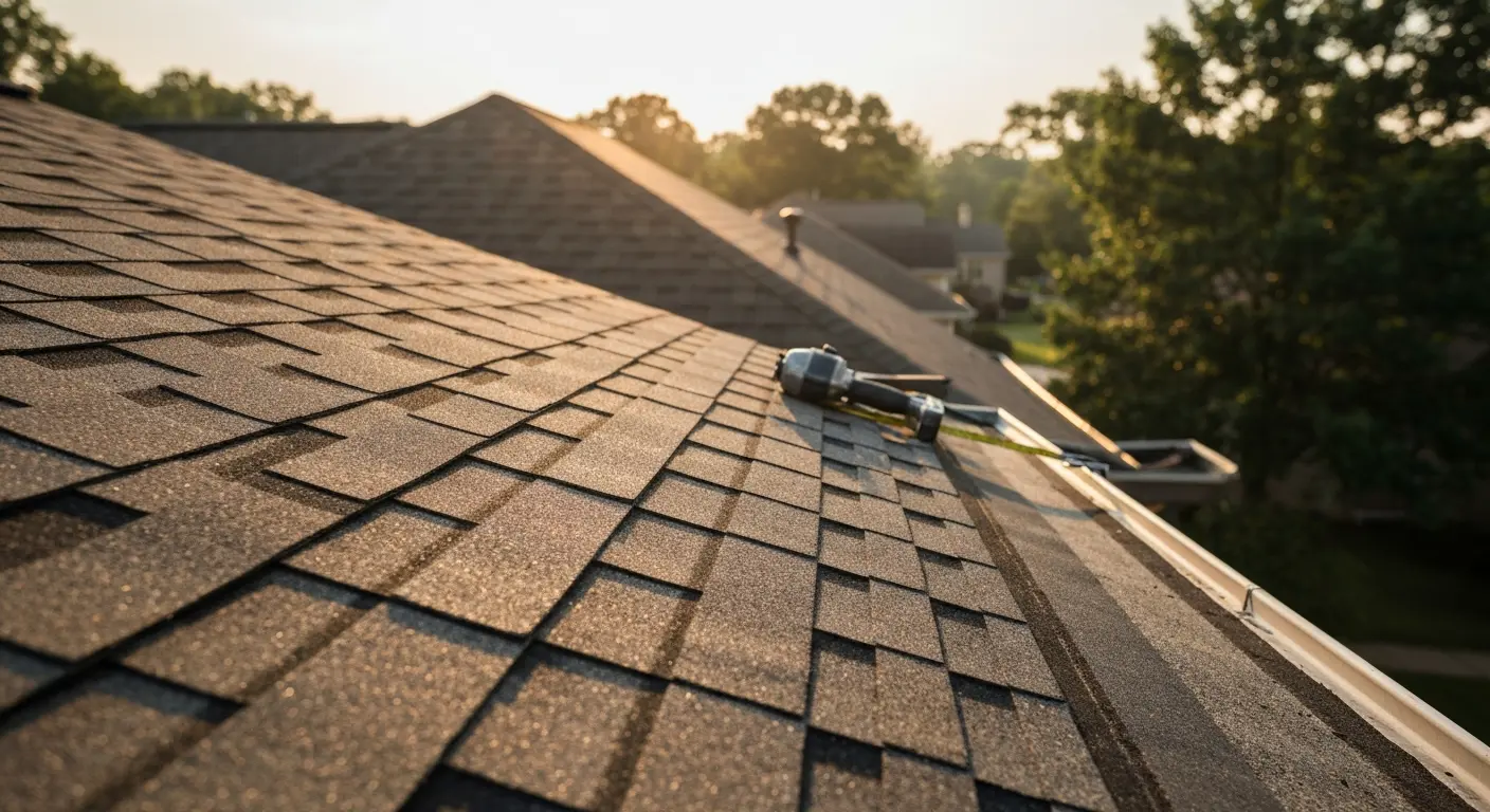 Residential roof installation