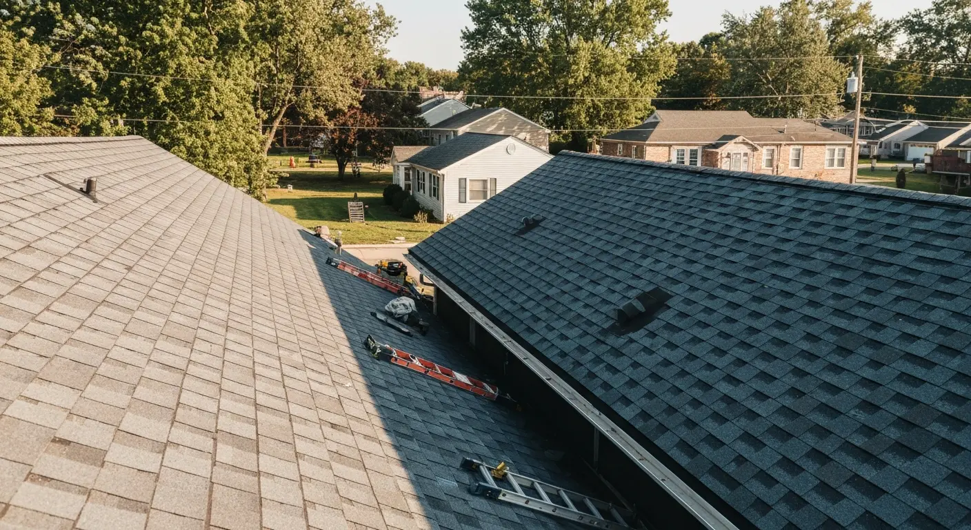 Residential roofing project