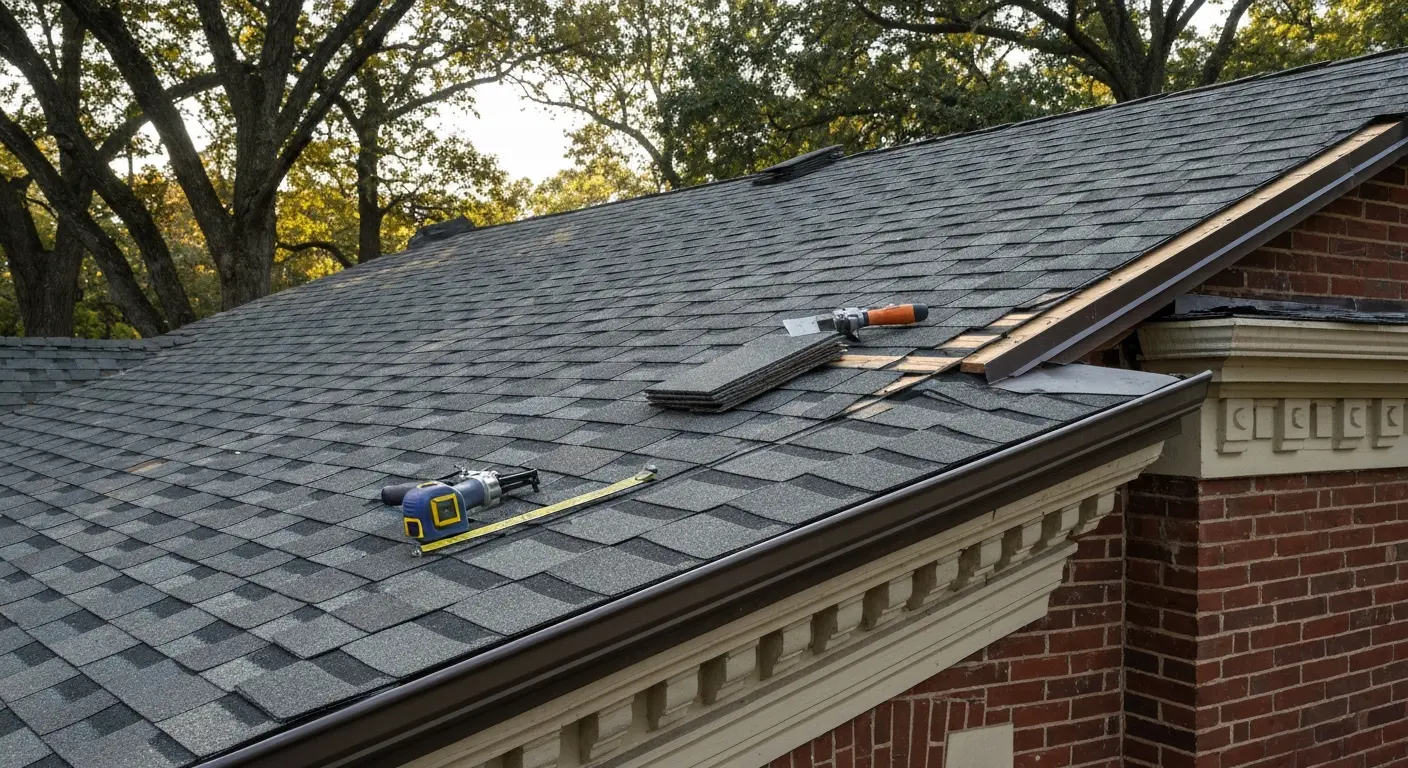 Residential roof installation in Germantown