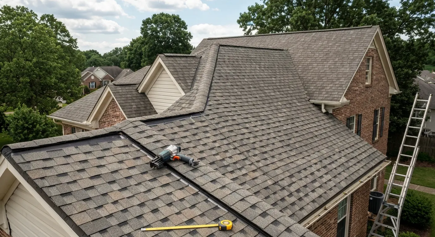 Storm damage repair on Elizabethtown home