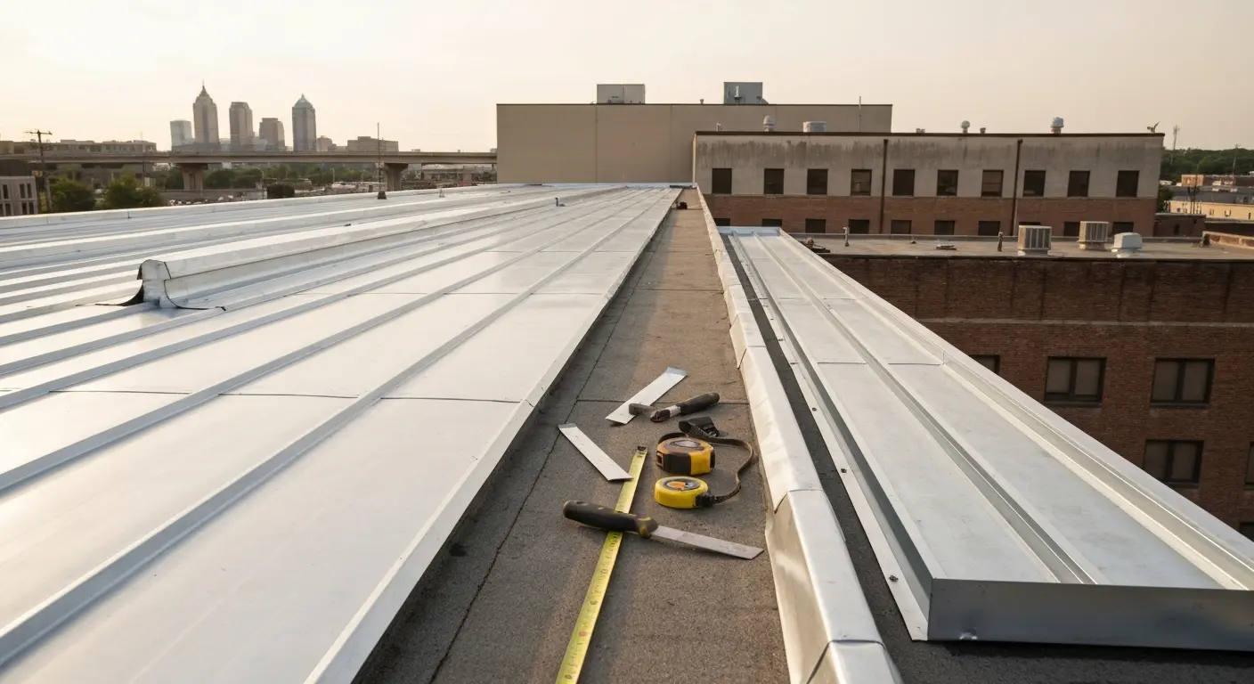 Commercial roofing installation
