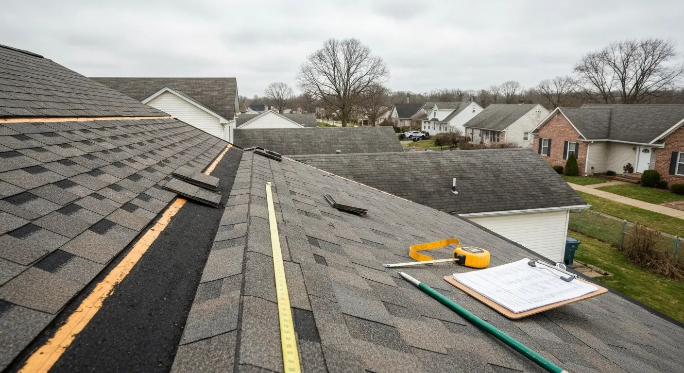 Storm damage roof repair