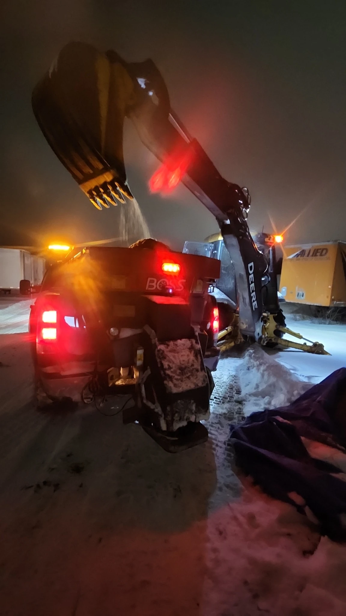 Off-site snow hauling