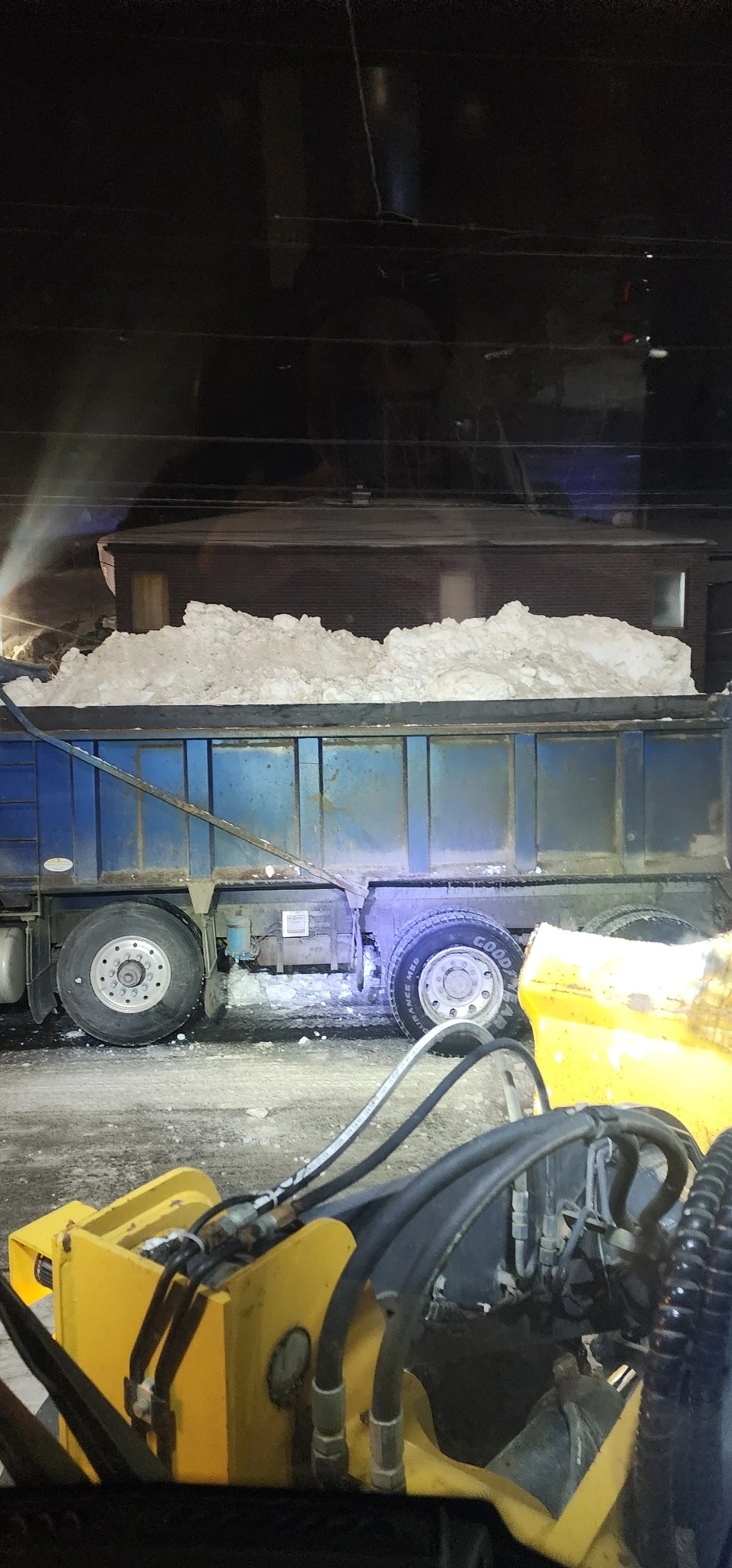 Off-site snow hauling