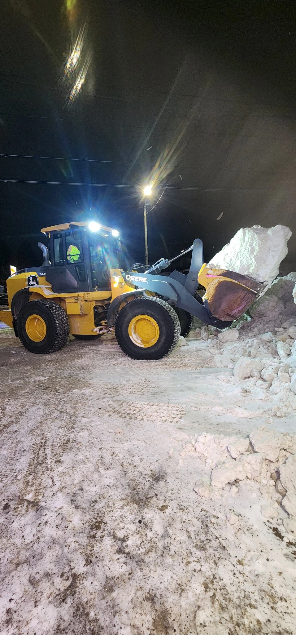 Off-site snow hauling